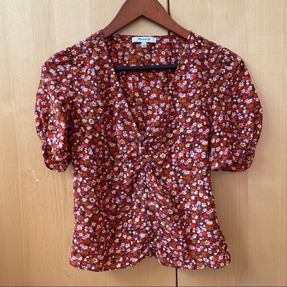 Madewell floral top (size 0)